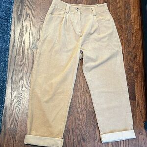 Petal and pup high wastes brown corduroy pants size 10